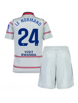Otroški Nogometna dresi replika Atletico Madrid Robin Le Normand #24 Tretji 2026-27 Kratek rokav (+ hlače)